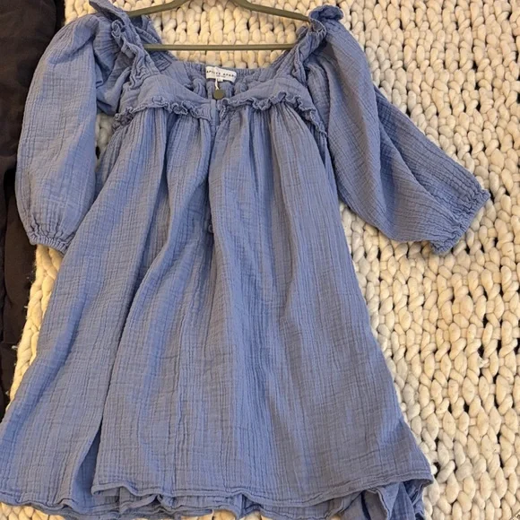 Apiece Apart Light Blue Ruffled Blouse - Picture 5 of 16